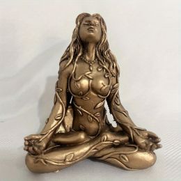 1pc Mini Mother Earth Gaia Statue; Resin Craft Gaia Goddess Statue; Suitable For Outdoor Garden Patio Porch Balcony Decoration - Gaia Figurine