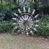 30cm/11.81in Courtyard Garden Lawn Outdoor Decoration, Unique Wind Collector Magic Kinetic Energy Metal Windmill Spinner Solar Wind Catcher - CX101