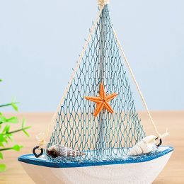 1pc Boat Shaped Decoration Craft - Boat - Starfish