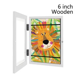 Children Art Frames Magnetic Front Open Changeable Kids Frametory for Poster Photo Drawing Paintings Pictures Display Home Decor - 10x15x2.9cm3 - 1pc