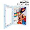 Children Art Frames Magnetic Front Open Changeable Kids Frametory for Poster Photo Drawing Paintings Pictures Display Home Decor - 32x24x2.9cm7 - 1pc