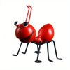 1pc Metal Ant Ornament Colorful Cute Insect For Hanging Wall Art Garden Lawn Home Decor Indoor Outdoor - Red