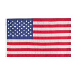 Stitched Stripes and Embroidered Stars USA Nylon Flag; 3' x 5' - multicolor - nylon