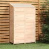 Garden Shed 40.2"x20.5"x68.7" Solid Wood Fir - Brown