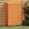 Garden Shed Brown 40.2"x20.5"x68.7" Solid Wood Fir - Brown