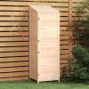 Garden Shed 21.7"x20.5"x68.7" Solid Wood Fir - Brown