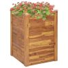 Garden Raised Bed 23.6"x23.6"x33.1" Solid Acacia Wood - Brown