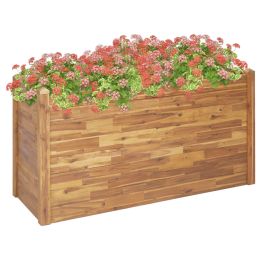 Garden Raised Bed 63"x23.6"x33.1" Solid Acacia Wood - Brown