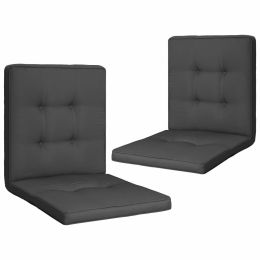 Garden Chair Cushions 2 pcs Anthracite 39.4"x19.7"x2" - Anthracite