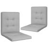 Garden Chair Cushions 2 pcs Gray 39.4"x19.7"x2" - Grey