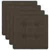 Garden Chair Cushions 4 pcs Anthracite 15.7"x15.7"x1.9" - Anthracite