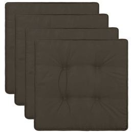 Garden Chair Cushions 4 pcs Anthracite 15.7"x15.7"x1.9" - Anthracite