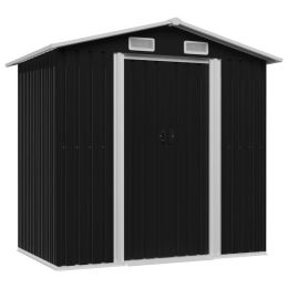 Garden Storage Shed Anthracite Steel 80.3"x52"x73.2" - Anthracite