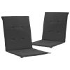 Garden Chair Cushions 2 pcs Anthracite 39.4"x19.7"x1.2" - Anthracite