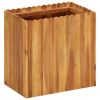 Garden Raised Bed 19.6"x11.8"x19.6" Solid Acacia Wood - Brown