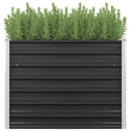 Garden Raised Bed Anthracite 39.4"x15.7"x30.3" Galvanized Steel - Anthracite