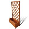 Trellis Planter 2' 4" x 11.8" x 4' 5" - Brown