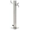 Garden Water Column Stainless Steel Square 25.5" - Silver