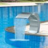 Garden Waterfall Pool Fountain Stainless Steel 17.7" x 11.8" x 23.6" - 41685