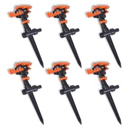 Impulse Sprinkler Garden Watering 6 pcs - Orange