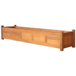 Garden Raised Bed Acacia Wood 59"x11.8"x9.8" - Brown