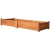 Garden Raised Bed Acacia Wood 78.7"x19.7"x9.8" - Brown