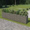 Gabion Raised Bed Galvanized Steel 177.2"x19.7"x39.4" - Silver