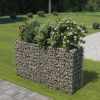 Gabion Raised Bed Galvanized Steel 70.9"x19.7"x39.4" - Silver