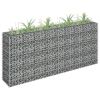 Gabion Raised Bed Galvanized Steel 70.9"x11.8"x35.4" - Silver