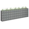 Gabion Raised Bed Galvanized Steel 106.3"x11.8"x35.4" - Silver