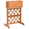 Garden Trellis Planter Orange 17.7"x11.8"x29.1" Solid Firwood - Orange