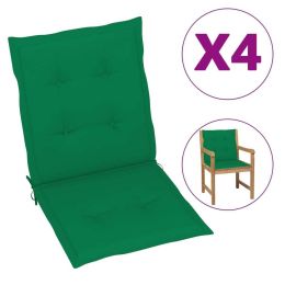 Garden Chair Cushions 4 pcs Green 39.4"x19.7"x1.2" - Green