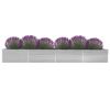 Garden Raised Bed Galvanized Steel 236.2"x31.5"x30.3" Gray - Grey