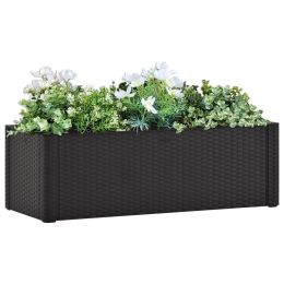 Garden Raised Bed with Self Watering System Anthracite 39.4"x16.9"x13" - Anthracite