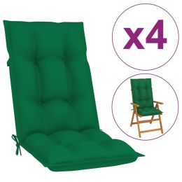 Garden Chair Cushions 4 pcs Green 47.2"x19.7"x2.8" - Green