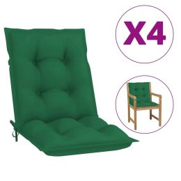 Garden Chair Cushions 4 pcs Green 39.4"x19.7"x2.8" - Green