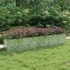 Garden Raised Bed 189"x31.5"x30.3" Galvanized Steel Silver - Silver