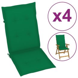 Garden Chair Cushions 4 pcs Green 47.2"x19.7"x1.2" - Green