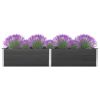 Garden Raised Bed 78.7"x39.4"x21.3" WPC Gray - Grey