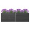 Garden Raised Bed 78.7"x19.7"x35.8" WPC Gray - Grey