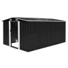 Garden Shed 101.2"x154.3"x71.3" Metal Anthracite - Anthracite