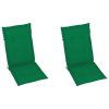 Garden Chair Cushions 2 pcs Green 47.2"x19.7"x1.2" - Green