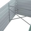 Garden Raised Bed Galvanized Steel 126"x31.5"x17.7" Green - Green