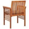 Patio Dining Chairs with Cushions 2 pcs Solid Acacia Wood - Brown