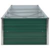 Garden Raised Bed Galvanized Steel 126"x31.5"x17.7" Green - Green