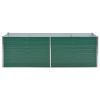 Garden Raised Bed Galvanized Steel 94.5"x31.5"x31.3" Green - Green