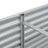 Garden Raised Bed 157.5"x31.5"x31.9" Galvanized Steel Silver - Silver