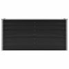 Garden Raised Bed Anthracite 63"x15.7"x30.3" Galvanized Steel - Anthracite