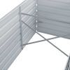 Garden Raised Bed Galvanized Steel 94.5"x31.5"x31.3" Gray - Grey