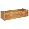 Garden Raised Bed 63"x23.6"x17.3" Solid Acacia Wood - Brown